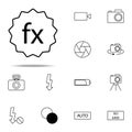 sensor size icon. photography icons universal set for web and mobile