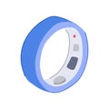 sensor smart ring cartoon vector illustration Royalty Free Stock Photo