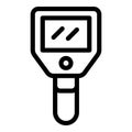 Sensor thermal imager icon, outline style Royalty Free Stock Photo