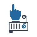 Sensor touch Color Vector icon which can easily modify or edit