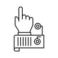 Sensor touch Line Vector icon which can easily modify or editLine Vector icon which can easily modify or edit