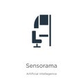 Sensorama icon vector. Trendy flat sensorama icon from artificial intellegence and future technology collection isolated on white