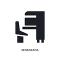 sensorama isolated icon. simple element illustration from artificial intellegence concept icons. sensorama editable logo sign