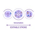 Sensorization concept icon Royalty Free Stock Photo