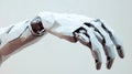 sensors replicating robot hand Royalty Free Stock Photo