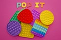 Sensory fidget toy `Pop-it`.