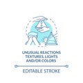 Sensory issues in autism concept icon