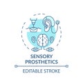 Sensory prosthetics concept icon