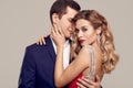 Sensual beautiful young couple dressed in formal clothes Royalty Free Stock Photo