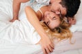 Sensual foreplay by couple Royalty Free Stock Photo