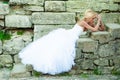 Sensual portrait of beautiful bride