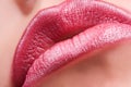 Sensual red lips Royalty Free Stock Photo