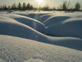 Sensual Snow Curves 2 Royalty Free Stock Photo