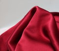 Sensuous Smooth Red Satin Royalty Free Stock Photo