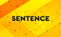 Sentence abstract digital banner yellow background Royalty Free Stock Photo