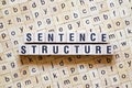 Sentence structure word concept