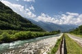 Sentiero della Valtellina (Lombardy, Italy) near Tirano Royalty Free Stock Photo