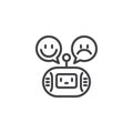 Sentiment Analysis line icon