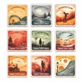 Sentimental Journeys - Expressive Collectible Stamp Design