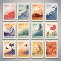 Sentimental Journeys - Expressive Collectible Stamp Design