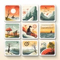 Sentimental Journeys - Expressive Collectible Stamp Design