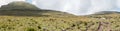 Sentinel hiking trail to Tugela Falls crossing the Tugela River