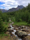 Sentinel Pass in Banff National Park - creek