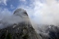 Sentinel Rock in Clouds