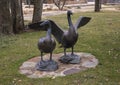 `Sentinels` by Kent Ullberg in the garden behind the National Cowboy and Western Heritage Museum in Oklahoma City.