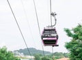 Sentosa cable car ride, Sentosa Singapore, March 15 2019 Royalty Free Stock Photo