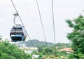 Sentosa cable car ride, Sentosa Singapore, March 15 2019 Royalty Free Stock Photo