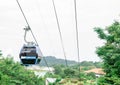 Sentosa cable car ride, Sentosa Singapore, March 15 2019 Royalty Free Stock Photo