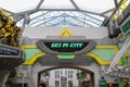 Sentosa Island,SINGAPORE -April 12,2016 :Sci Fi City Inside Universal Studio Singapore one of the famous,Have people to visit in Royalty Free Stock Photo