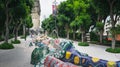 Road from the Sentosa Merlion in Singapore Royalty Free Stock Photo