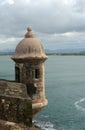 Sentry Box at Castillo San Felipe del Morro, San Juan Royalty Free Stock Photo