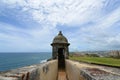 Sentry Box at Castillo San Felipe del Morro, San Juan Royalty Free Stock Photo