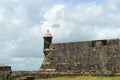 Sentry Box at Castillo San Felipe del Morro, San Juan Royalty Free Stock Photo