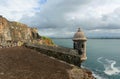 Sentry Box at Castillo San Felipe del Morro, San Juan Royalty Free Stock Photo