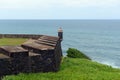 Sentry Box at Castillo San Felipe del Morro, San Juan Royalty Free Stock Photo