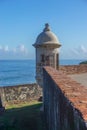 A sentry box at Fort San Cristobal Royalty Free Stock Photo