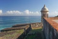 A sentry box at Fort San Cristobal Royalty Free Stock Photo