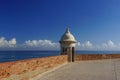 A sentry box at Fort San Cristobal Royalty Free Stock Photo