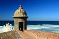 Sentry Box and Ocean Royalty Free Stock Photo