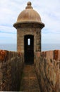 Sentry Box of a Stone Fort Old San Juan, Puerto Rico Royalty Free Stock Photo