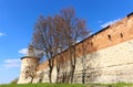 Sentry Corner Tower in Zaraysk medieval Kremlin Royalty Free Stock Photo