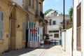 A sentry post on the Greek side of the green line in the old city area of Nicosia.