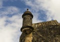 Sentry Watch Tower in Old San Juan Royalty Free Stock Photo