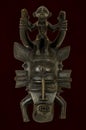 Senufo African Carved Mask Royalty Free Stock Photo