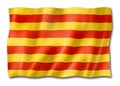 Senyera Catalonia flag, Spain