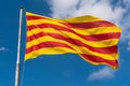 The senyera, flag of Catalonia Royalty Free Stock Photo